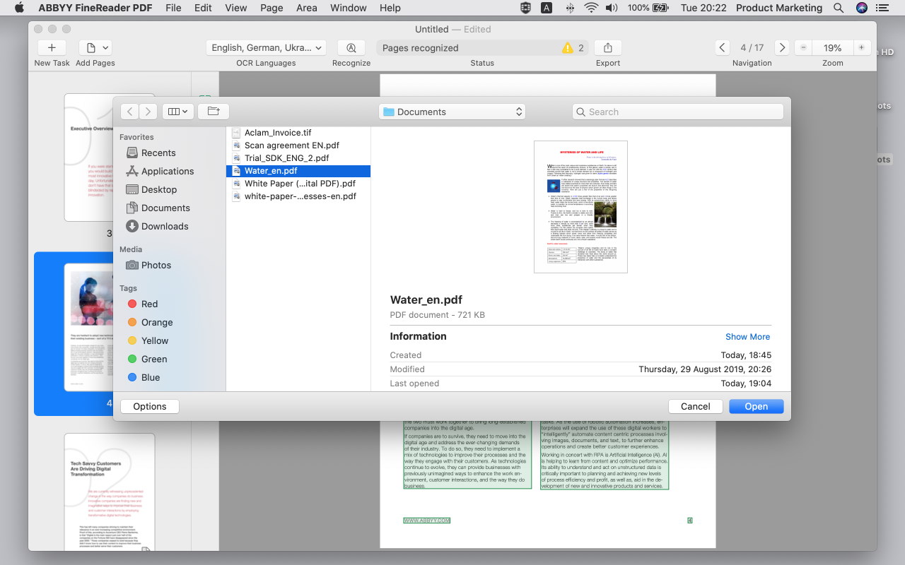 ABBYY FineReader PDF for Mac