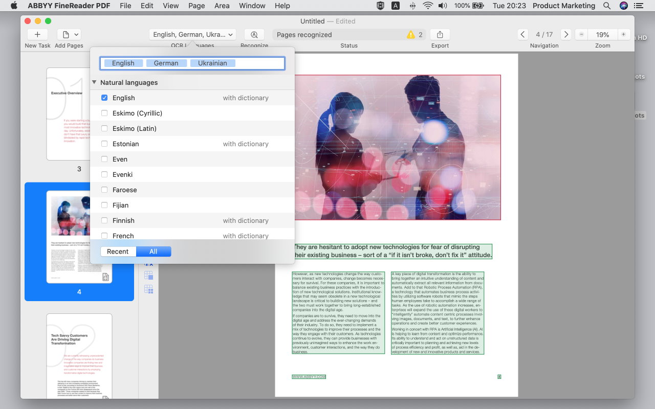 ABBYY FineReader PDF for Mac