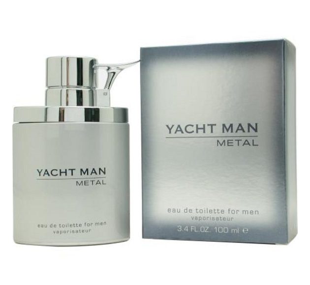 Yacht Man Metal Cologne for Men - Eau de Toilette Spray 3.4 oz