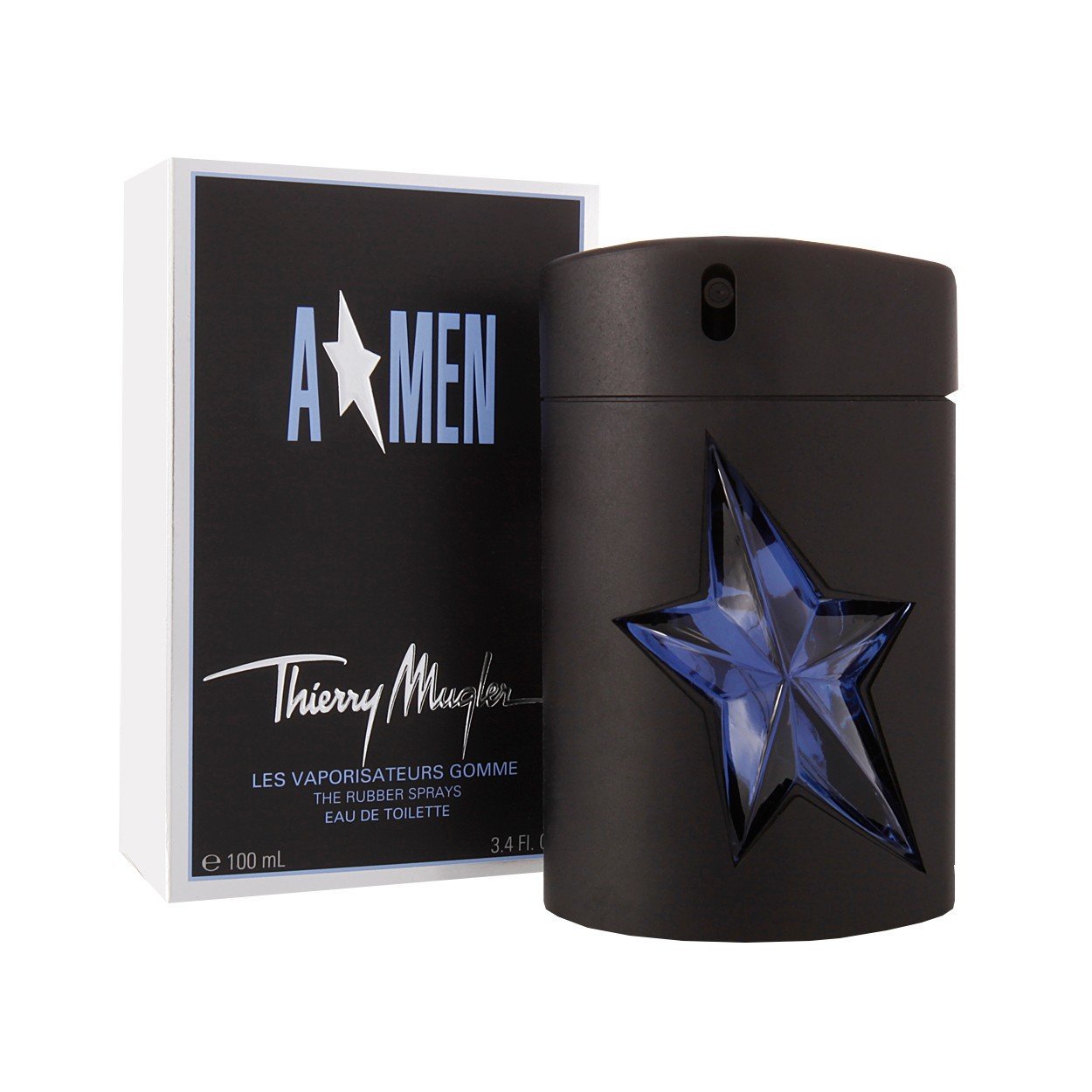 Angel Cologne for Men - Eau de Toilette Spray Rubber Flask 3.4 oz