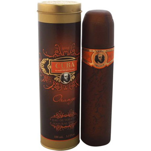 Cuba Orange Cologne for Men - Eau de Toilette Spray 3.4 oz