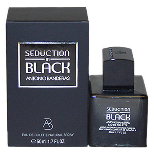 Seduction In Black Cologne for Men - Eau de Toilette Spray 1.7 oz