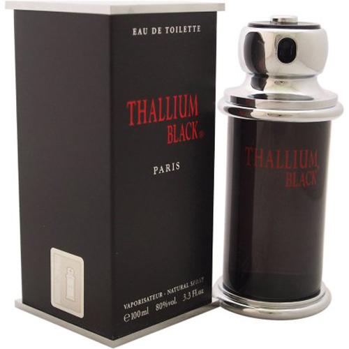 Thallium Black Cologne for Men - Eau de Toilette Spray 3.4 oz