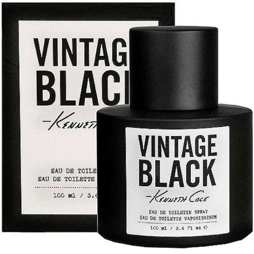 Kenneth Cole Vintage Black Cologne for Men - Eau de Toilette Spray 3.4 oz