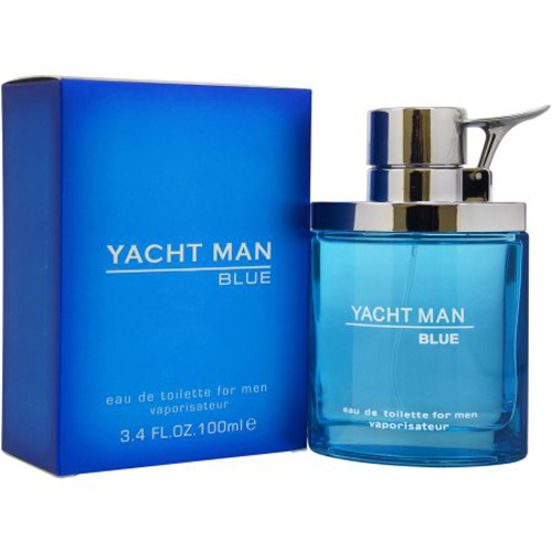 Yacht Man Blue Cologne for Men - Eau de Toilette Spray 3.4 oz