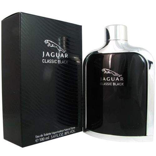 Jaguar Classic Black Cologne for Men - Eau de Toilette Spray 3.4 oz