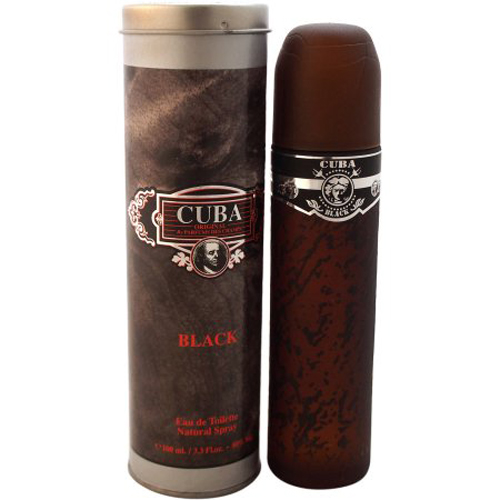 Cuba Black Cologne for Men - Eau de Toilette Spray 3.3 oz