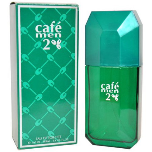 Cafe 2 Cologne for Men - Eau de Toilette Spray 3.4 oz