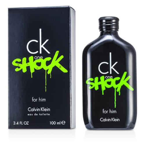 Ck One Shock Cologne for Men - Eau de Toilette Spray 3.4 oz