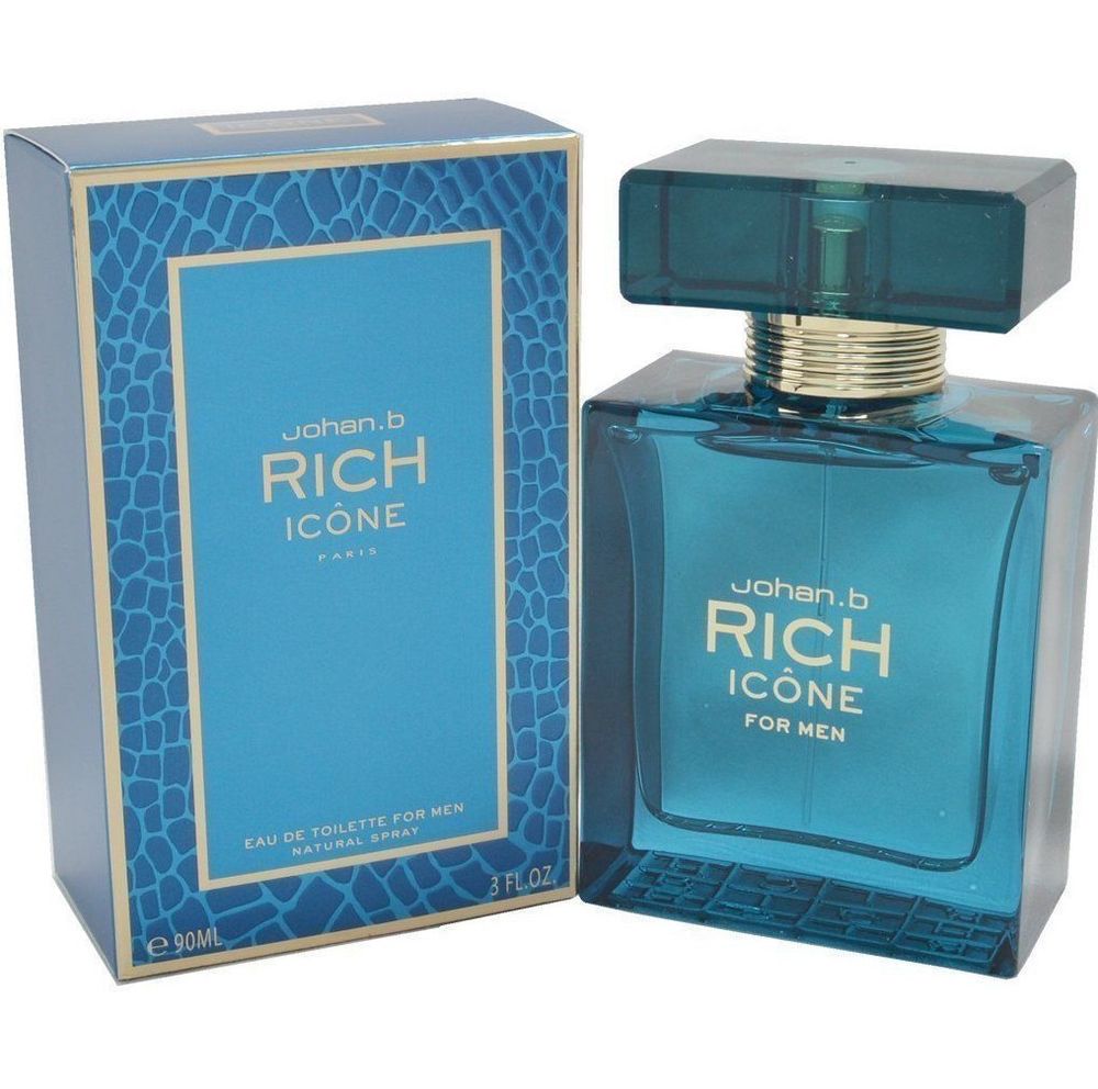 Rich Icone Cologne for Men - Eau de Toilette Spray 3.0 oz