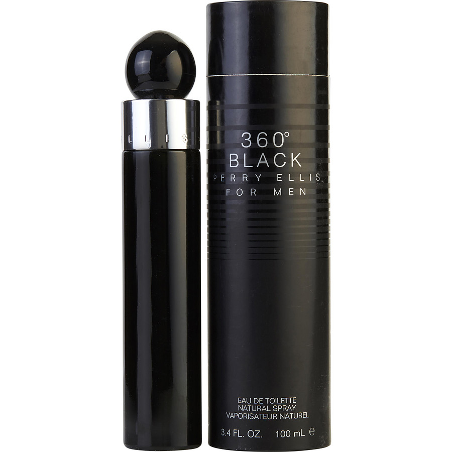 360 Black Cologne for Men - Eau de Toilette Spray 3.4 oz