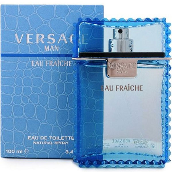 Versace Man Eau Fraiche Cologne for Men - Eau de Toilette Spray 3.4 oz