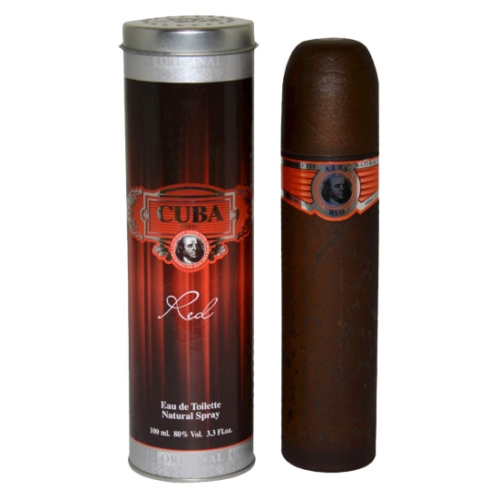 Cuba Red Cologne for Men - Eau de Toilette Spray 3.4 oz