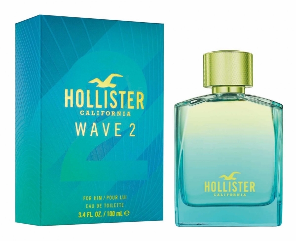 Hollister Wave 2 Cologne for Men - Eau de Toilette Spray 3.4 oz