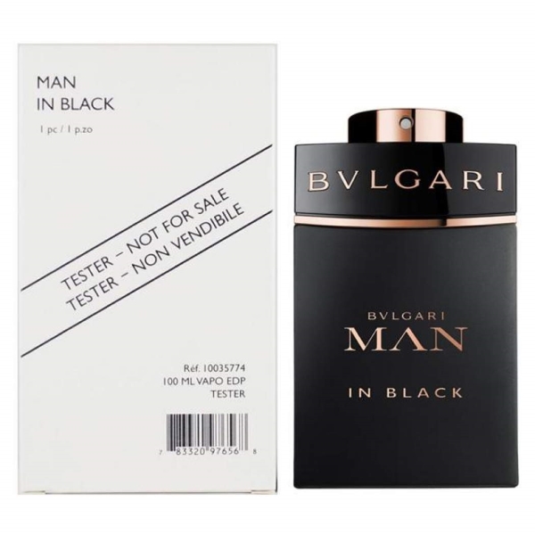 Bvlgari Man In Black Cologne for Men - Eau de Parfum Spray TESTER 3.4 oz