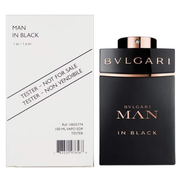 Bvlgari Man In Black Cologne for Men - Eau de Parfum Spray TESTER 3.4 oz