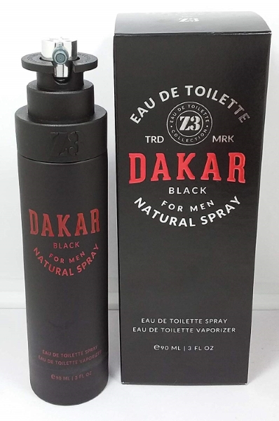 Dakar Black Cologne for Men - Eau de Parfum Spray 3.4 oz