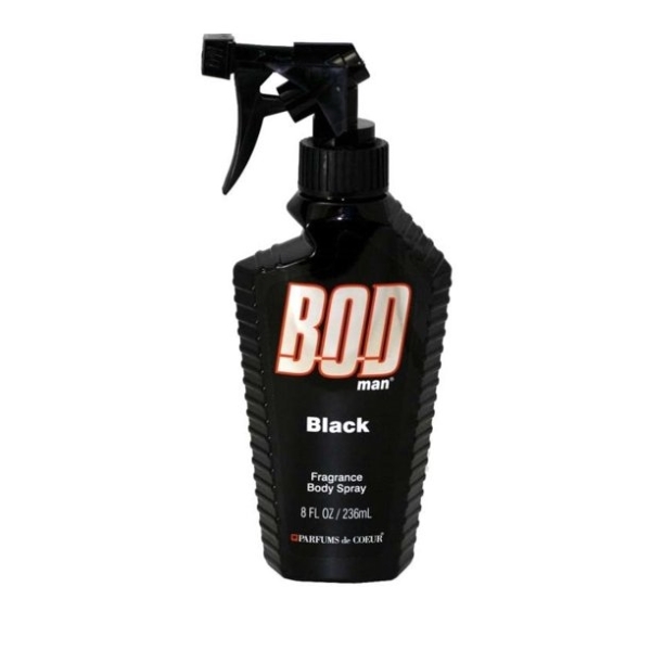 Bod Man Black Cologne for Men - Body Spray 8.0 oz