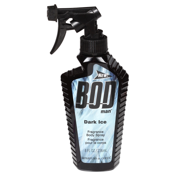 Bod Man Dark Ice Cologne for Men - Body Spray 8.0 oz