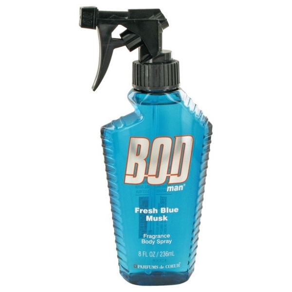 Bod Man Fresh Blue Musk Cologne for Men - Body Spray 8.0 oz