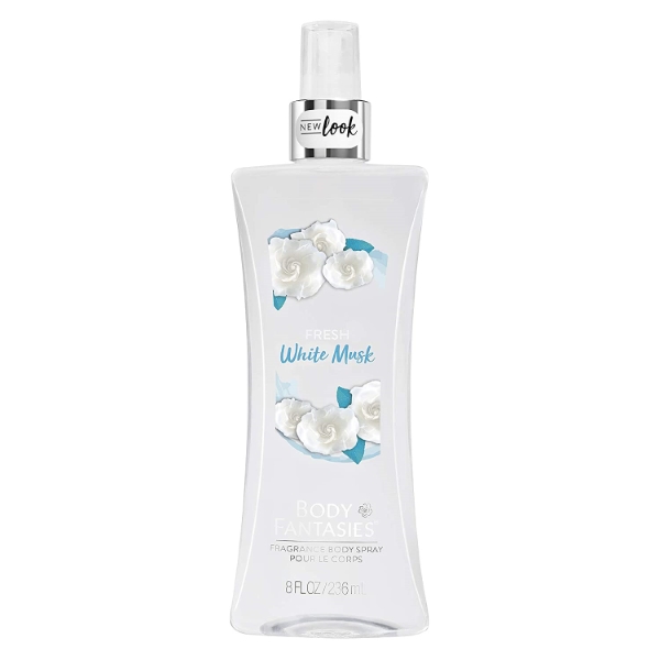 Body Fantasies Signature Fresh White Musk Perfume for Women - Body Spray 8.0 oz