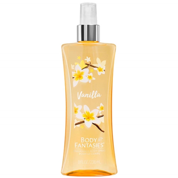 Body Fantasies Vanilla Perfume for Women - Body Spray 8.0 oz