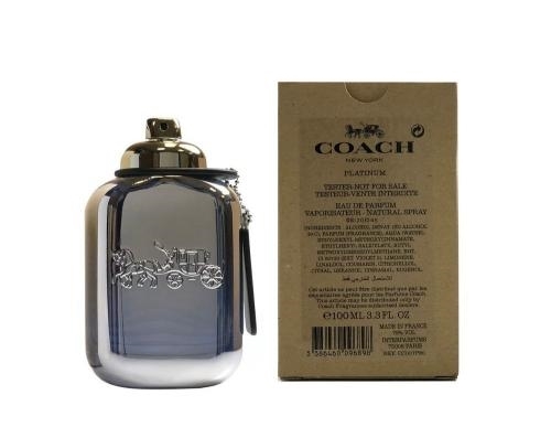 Coach Platinum Cologne for Men - Eau de Parfum Spray TESTER 3.4 oz