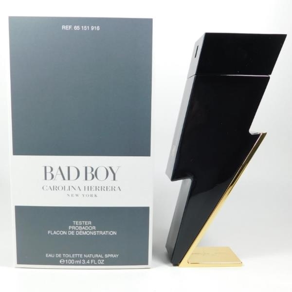 Carolina Herrera Bad Boy Cologne for Men - Eau de Toilette Spray TESTER 3.4 oz