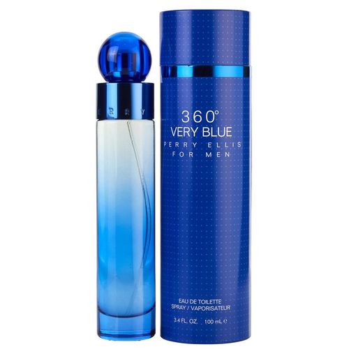 360 Very Blue Cologne for Men - Eau de Toilette Spray 3.4 oz