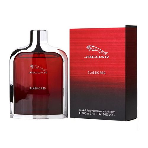 Jaguar Classic Red Cologne for Men - Eau de Toilette Spray 3.4 oz