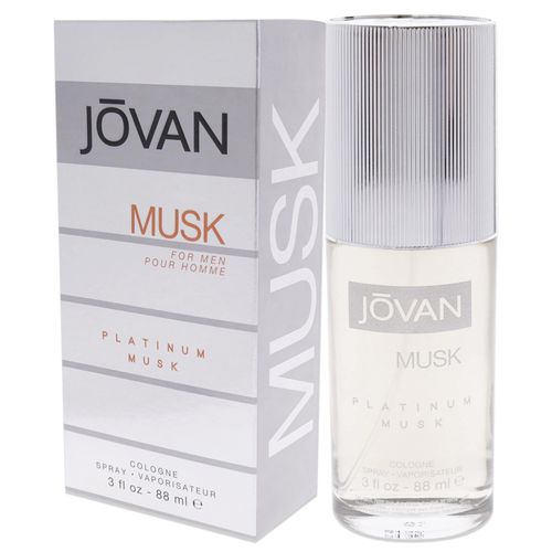 Jovan Platinum Musk Cologne for Men - Cologne Spray 3.0 oz