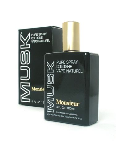 Monsieur Musk Cologne for Men - Cologne Spray 4.0 oz