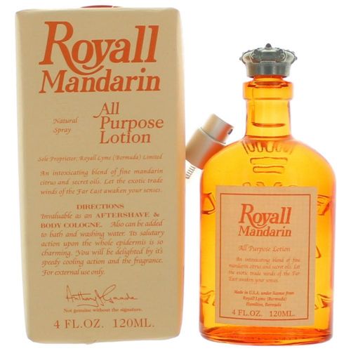Royall Mandarin Orange Cologne for Men - All Purpose Lotion Spray 4.0 oz