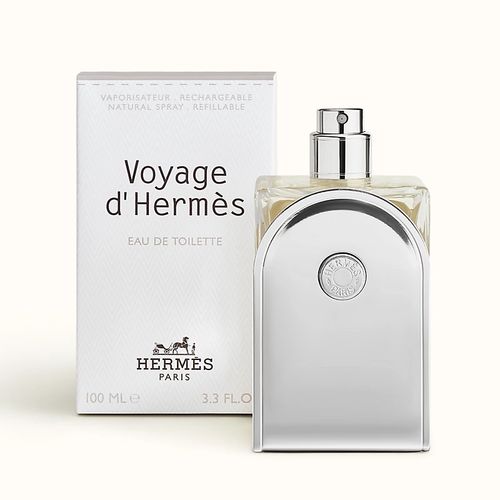 Voyage DHermes Perfume for Unisex - Eau de Toilette Spray Refillable 3.3 oz