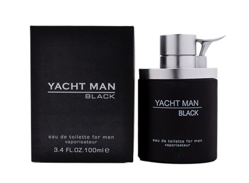 Yacht Man Black Cologne for Men - Eau de Toilette Spray 3.4 oz