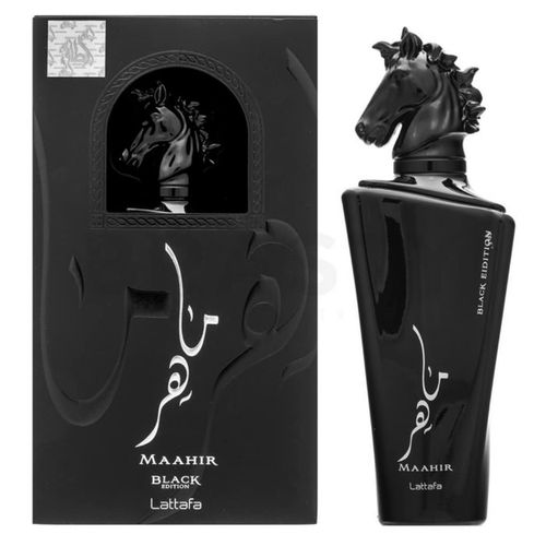 Lattafa Maahir Black Edition Cologne for Men - Eau de Parfum Spray 3.4 oz