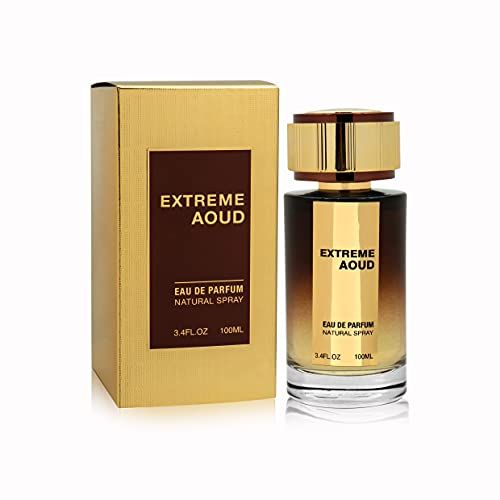 Extreme Aoud Fragrance World Perfume for Unisex - Eau de Parfum Spray 3.4 oz