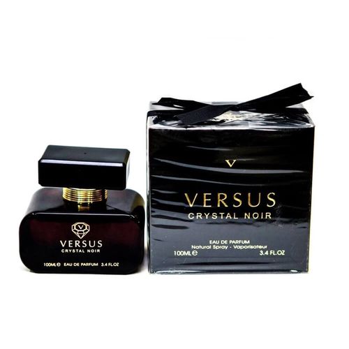 Fragrance World Versus Crystal Noir Perfume for Unisex - Eau de Parfum Spray 3.4 oz