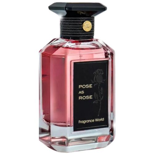 Fragrance World Pose As Rose Perfume for Unisex - Eau de Parfum Spray 3.4 oz