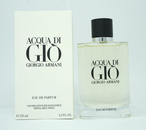 Aqua Di Gio Cologne for Men - Eau de Parfum Refillable Spray 4.2 oz