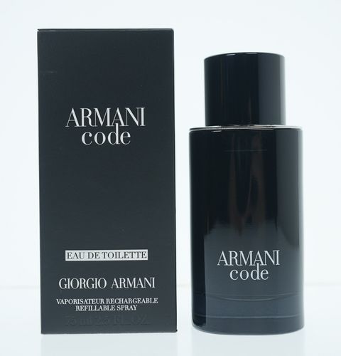 Armani Code Cologne for Men - Eau de Toilette Refillable Spray 2.5 oz