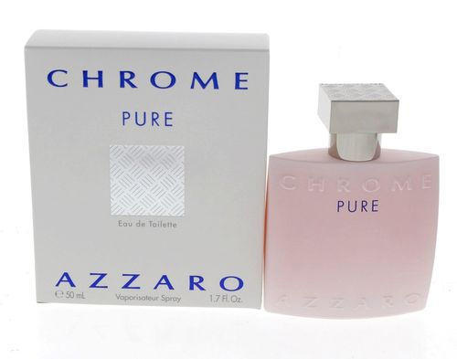 Azzaro Chrome Pure Cologne for Men - Eau de Toilette Spray 1.7 oz