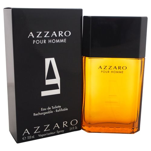 Azzaro Cologne for Men - Eau de Toilette Refillable Spray 3.4 oz