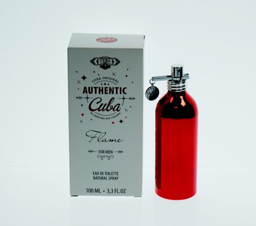 Cuba Authentic Flame Cologne for Men - Eau de Toilette Spray 3.3 oz