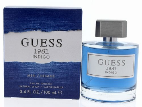 Guess 1981 Indigo Cologne for Men - Eau de Toilette Spray 3.4 oz