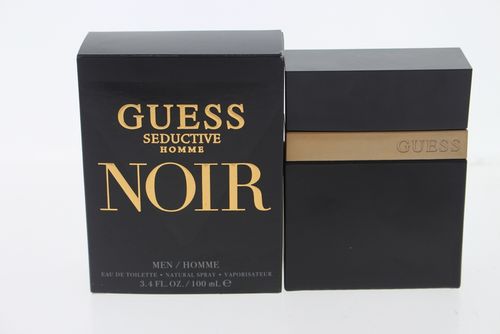 Guess Seductive Homme Noir Cologne for Men - Eau de Toilette Spray 3.4 oz