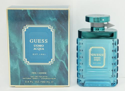 Guess Uomo Acqua Cologne for Men - Eau de Toilette Spray 3.4 oz