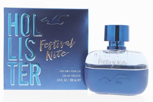 Hollister Festival Nite Cologne for Men - Eau de Toilette Spray 3.4 oz