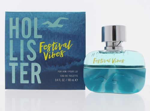 Hollister Festival Vibes Cologne for Men - Eau de Toilette Spray 3.4 oz