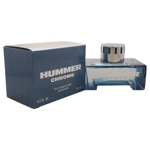 Hummer Chrome Cologne for Men - Eau de Toilette Spray 4.2 oz